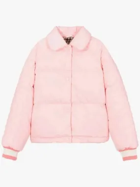 12y14y kids logo down padded jumper pink 8069477