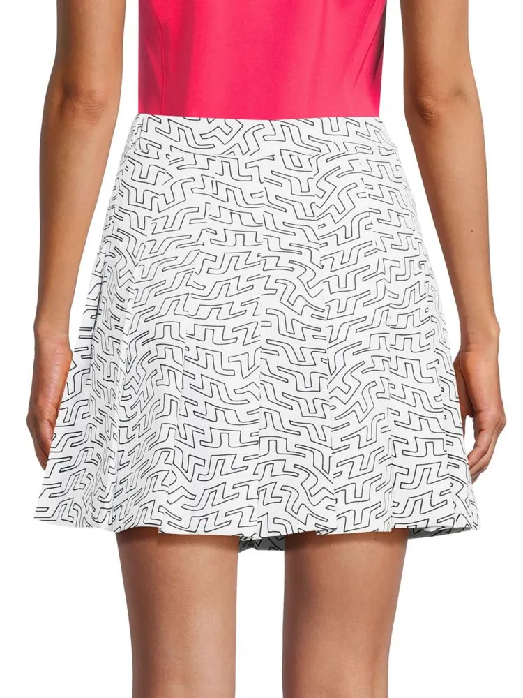 Adina Jindeberg pleated miniskirt, white