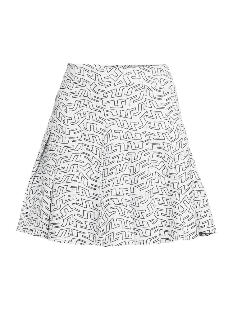 Adina Jindeberg pleated miniskirt, white