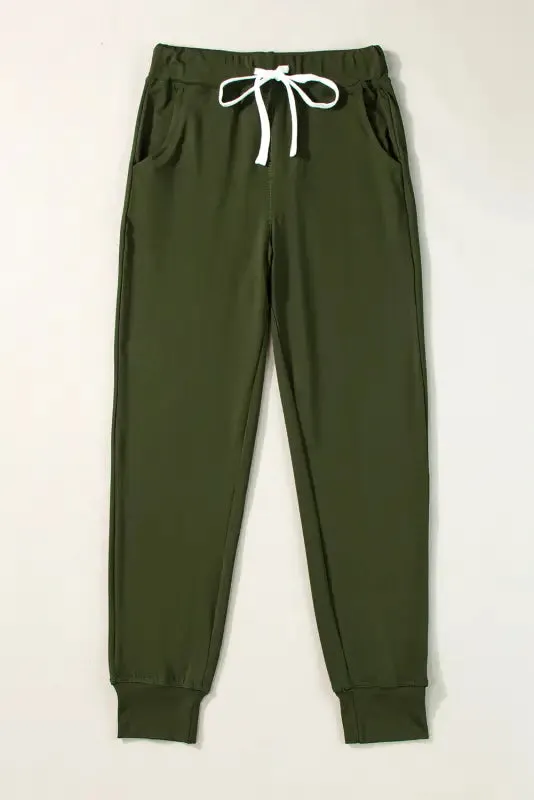 Aisha Drawstring Waist Joggers