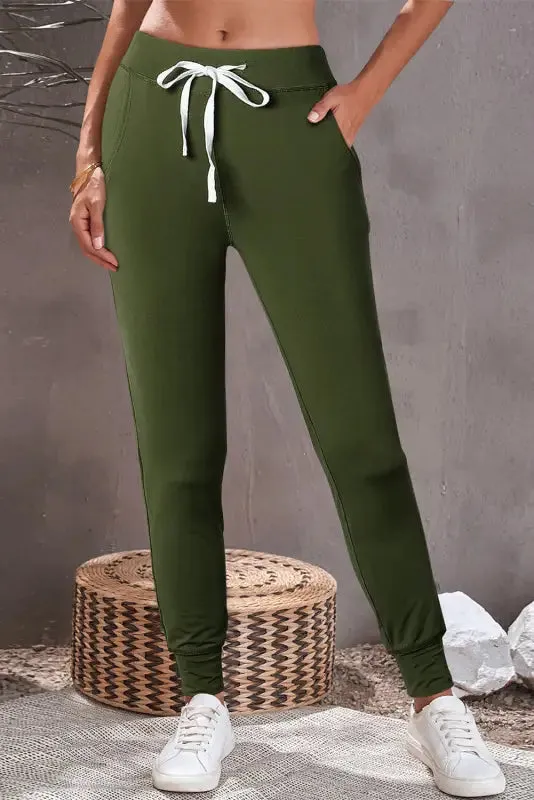 Aisha Drawstring Waist Joggers