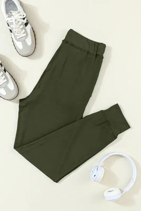 Aisha Drawstring Waist Joggers