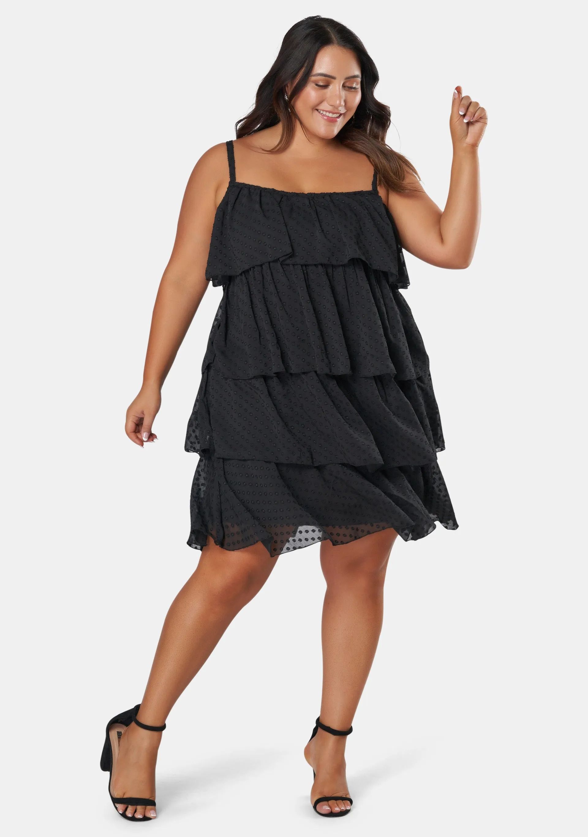 Body Party Tiered Strappy Dress