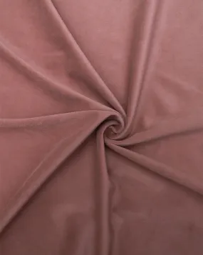 BROWN PLAIN POLYESTER VELVET FABRIC