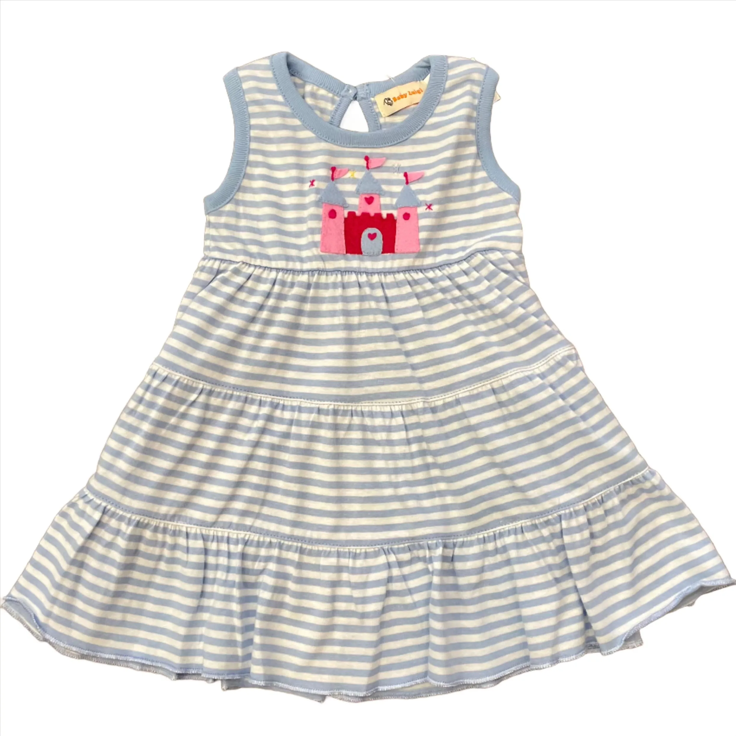 Castle Applique Tiered Dress