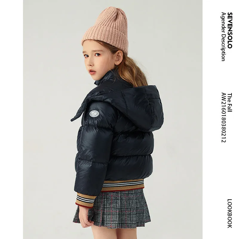 Girl's down Coat Winter Clothing Thickened Puffer Jacket Coat Children Girl's down Coat