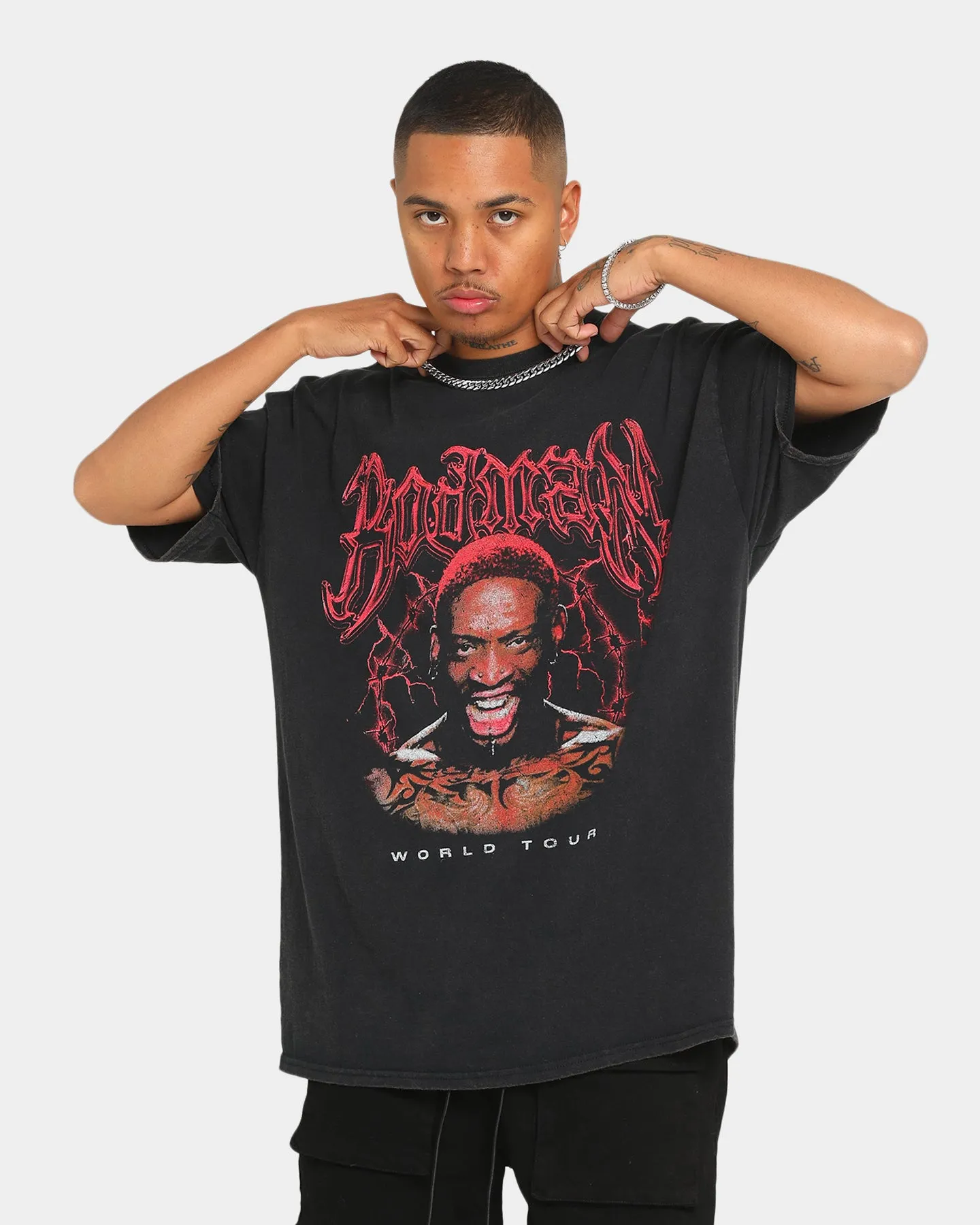 Goat Crew Metal Rodman Vintage T-Shirt Black Wash