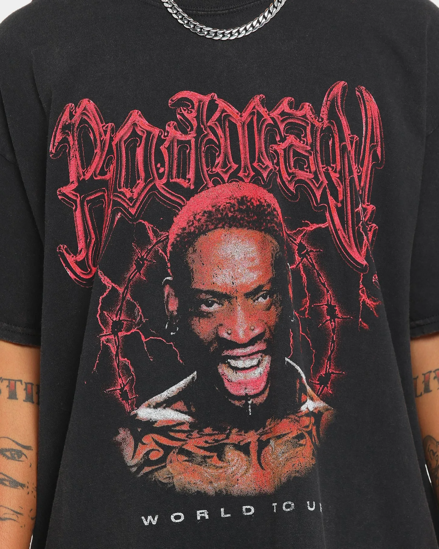 Goat Crew Metal Rodman Vintage T-Shirt Black Wash