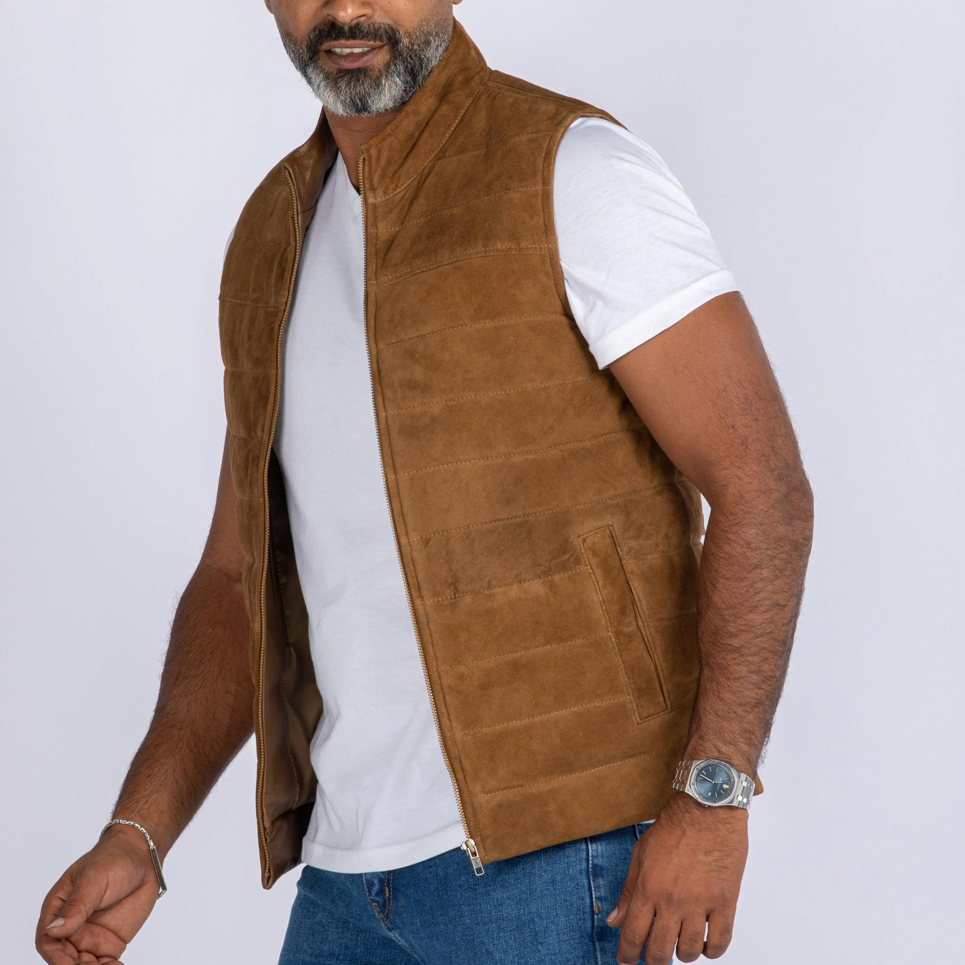 Goatskin Suede  Vest