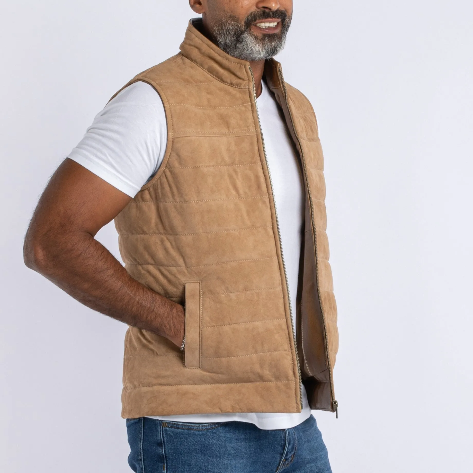 Goatskin Suede  Vest