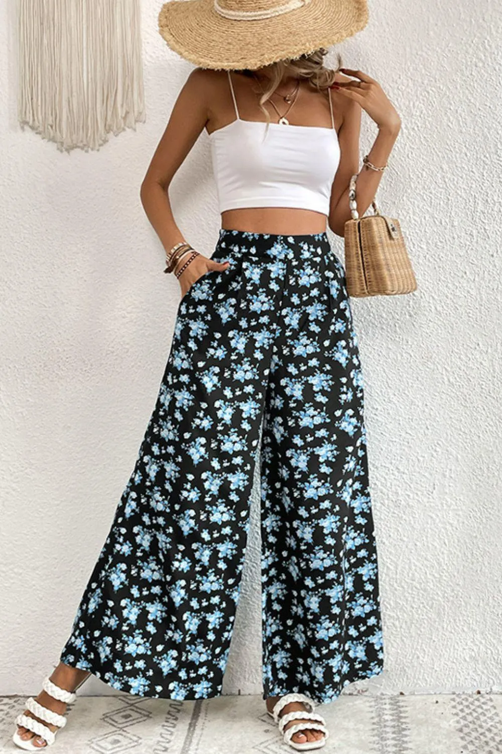 Hazel Blues® | Floral Pocket Culottes