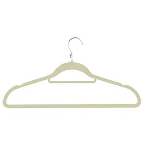 Honey-Can-Do HNG-02000 Cascading Velvet Touch Suit Hanger, 3-Pack, Ivory