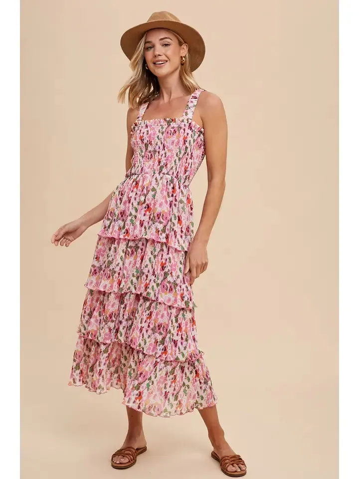 Marion Printed Tiered Maxi Dress