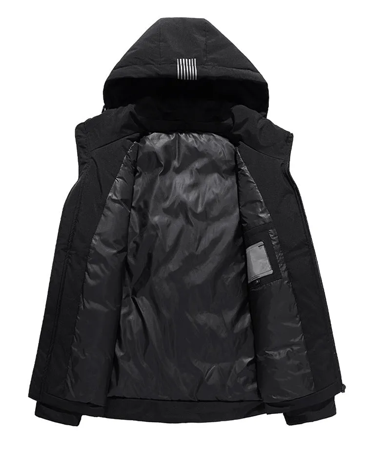 Men's Winter  Down Jacket All Weather Hoodie Coats