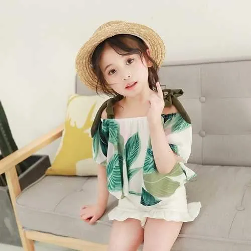 Off Shoulder Toddlers Tops & T-shirt