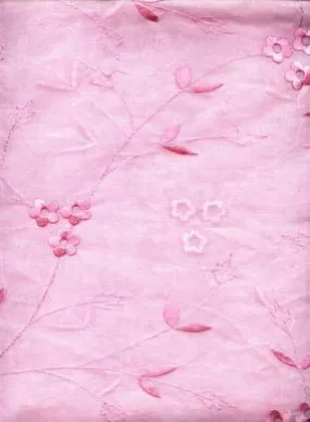 pink organdy w/ pink embroidery 44