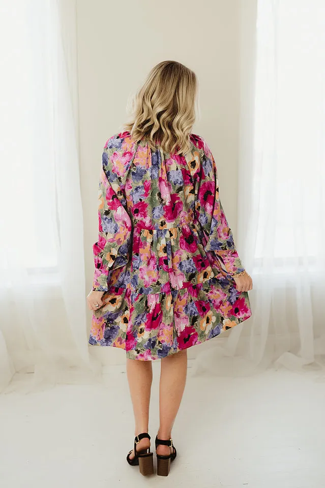 Printed Tiered Dress