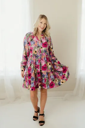 Printed Tiered Dress