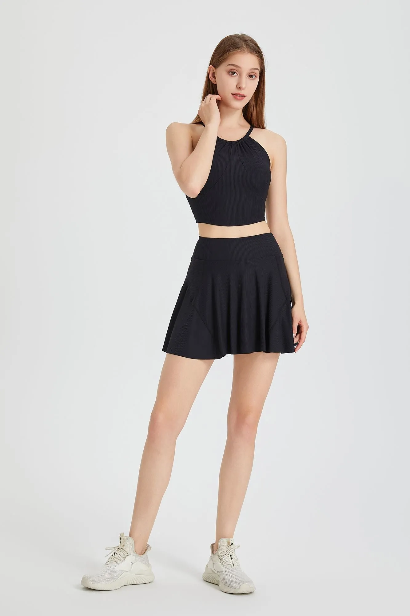 Ribbed Pleated Tennis Skirts