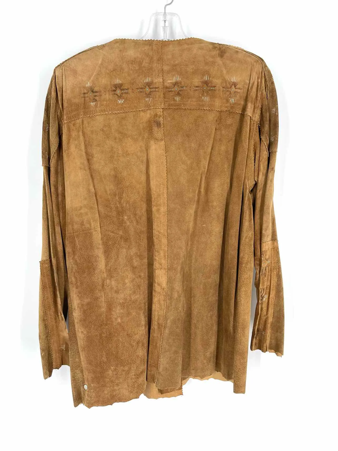 Size M Br/Wh/Bl Southwestern Suede Jackets Jacket