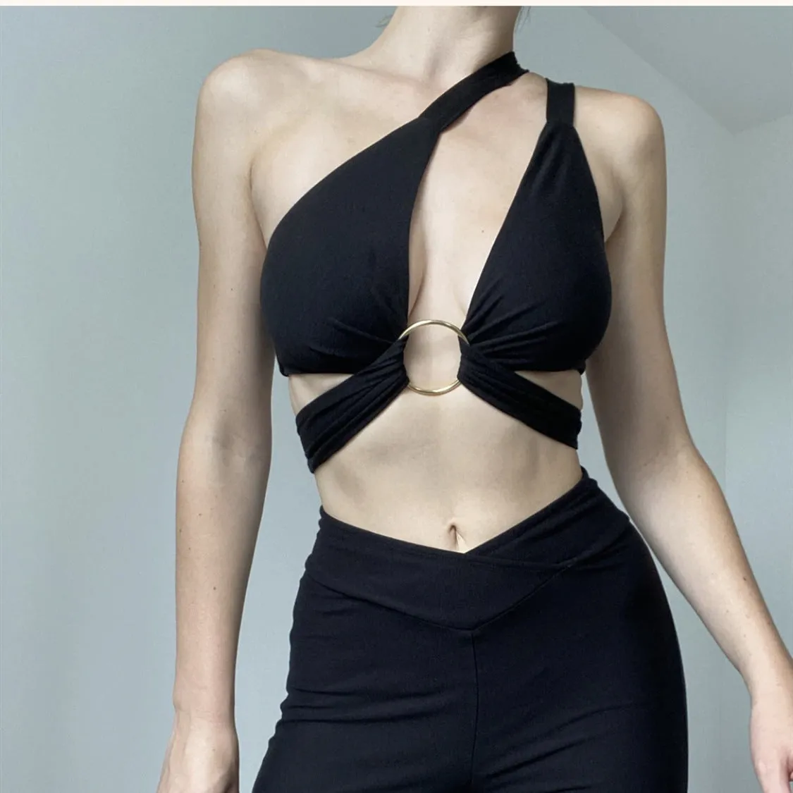 Solid Off-Shoulder Wholesale Crop Tops