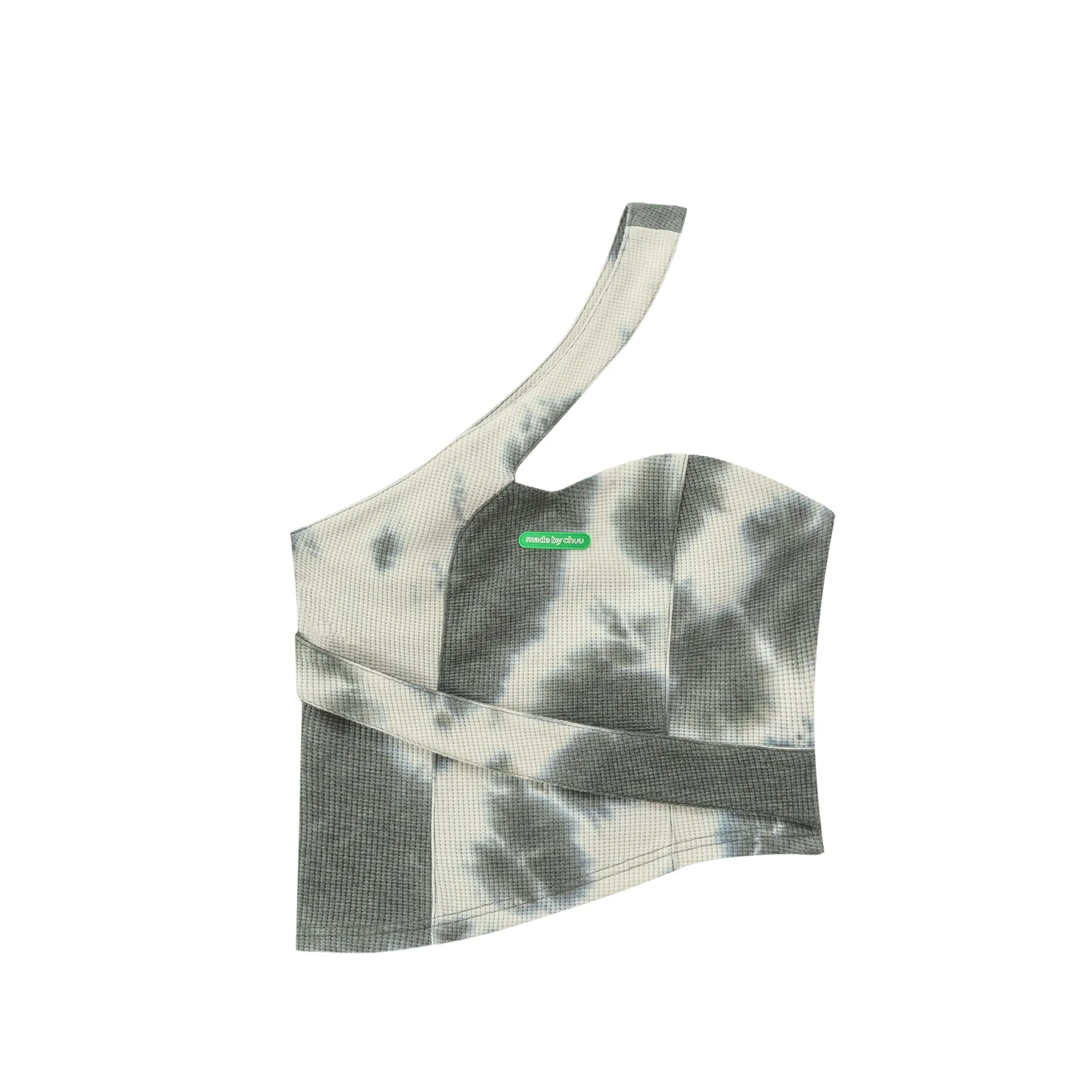 Tie-Dye Cross Strap Off-Shoulder Top