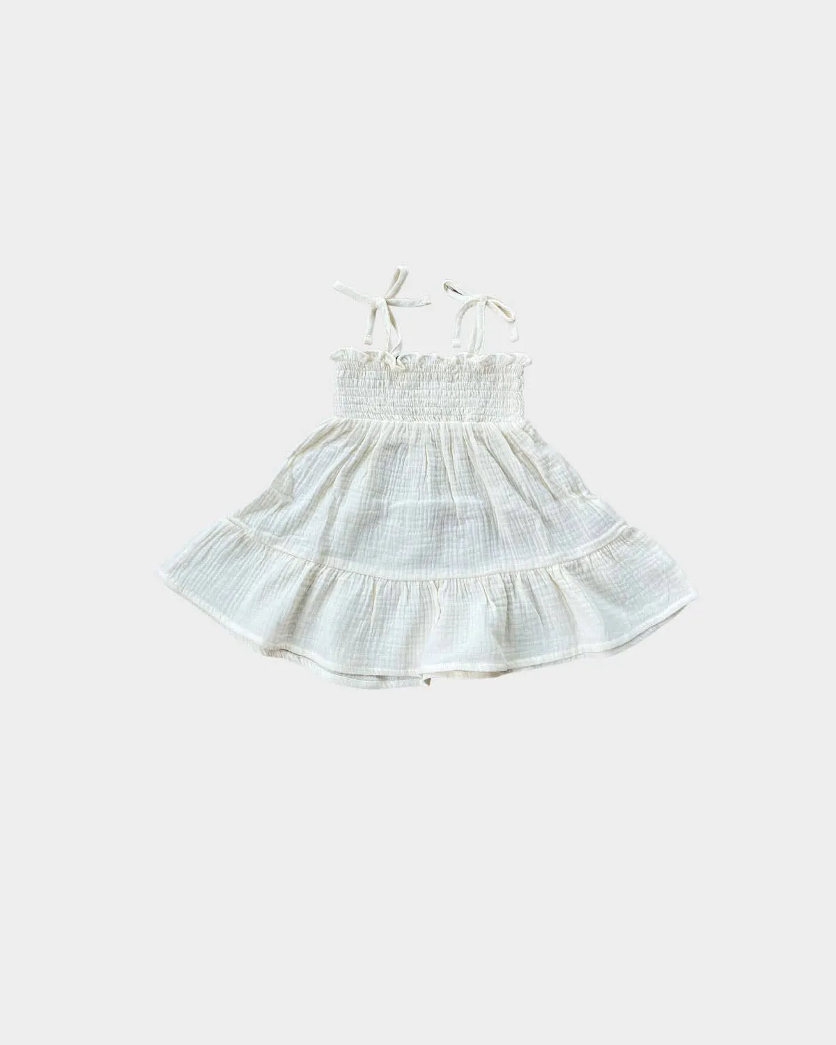 Tiered Mini Dress - Cream