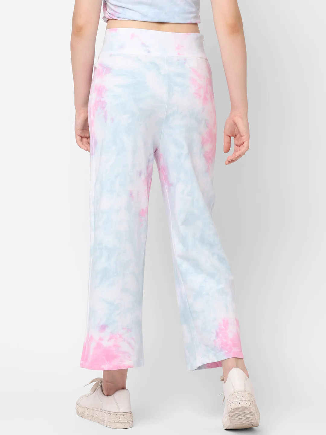 Women Tie & Dye High-Rise Slim Fit Culottes