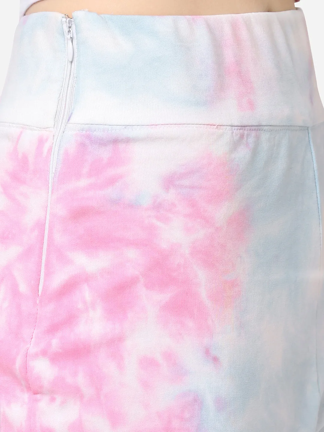 Women Tie & Dye High-Rise Slim Fit Culottes