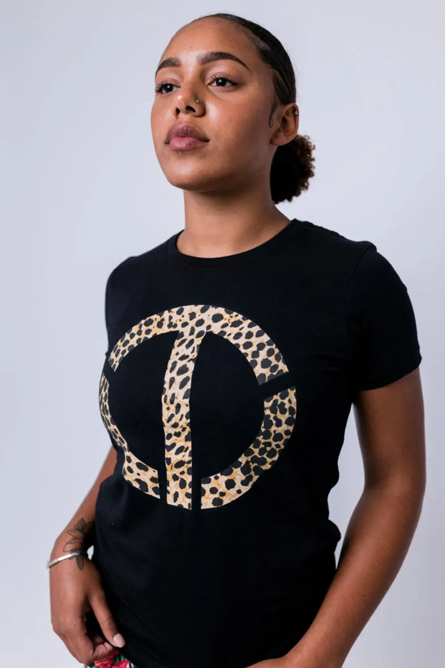 Women's Cheetah Logo Tee