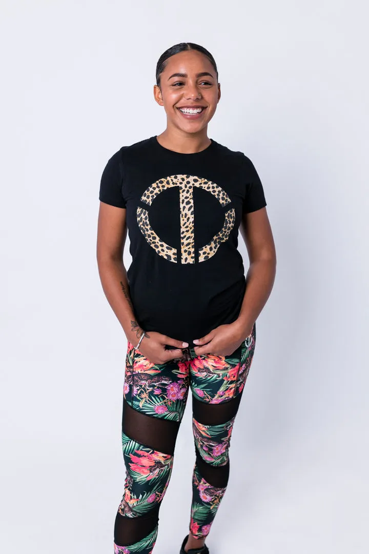 Women's Cheetah Logo Tee