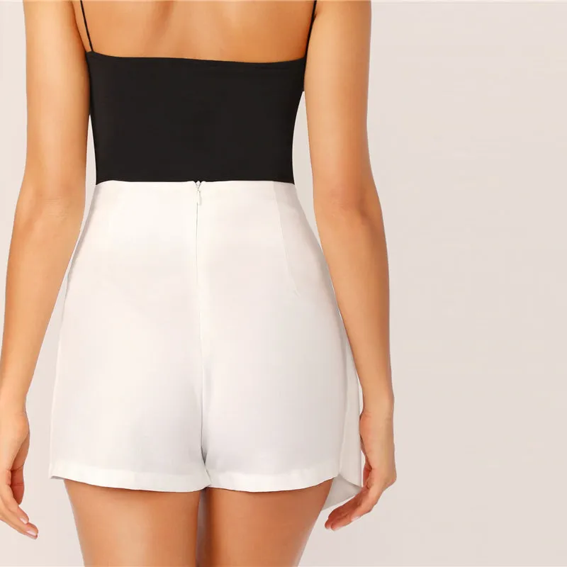 Women's Summer Asymmetrical High-Waist Shorts